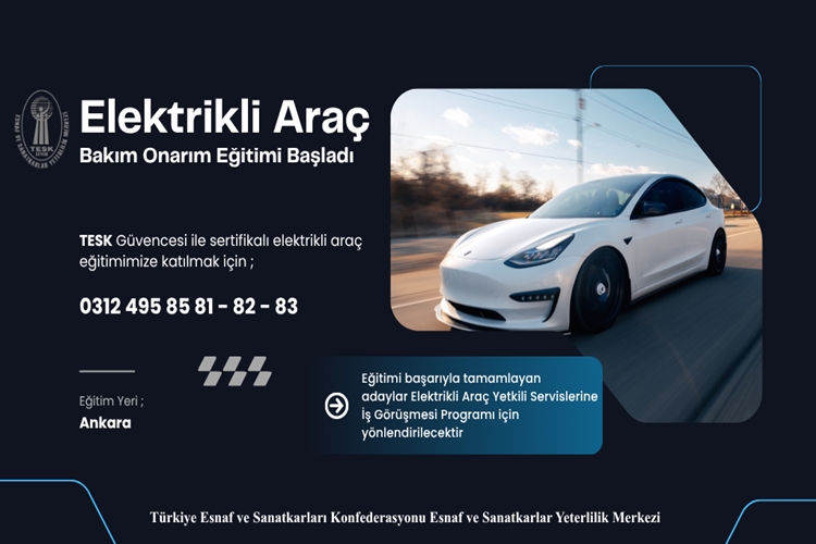 TESK ESYEM Elektrikli Araç Bakım ve Onarım Eğitimi